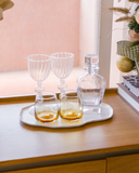 Bandeja Orgânica Branca em Cerâmica – 36x24,5 cm