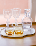 Bandeja Orgânica Branca em Cerâmica – 36x24,5 cm