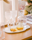 Bandeja Orgânica Branca em Cerâmica – 36x24,5 cm