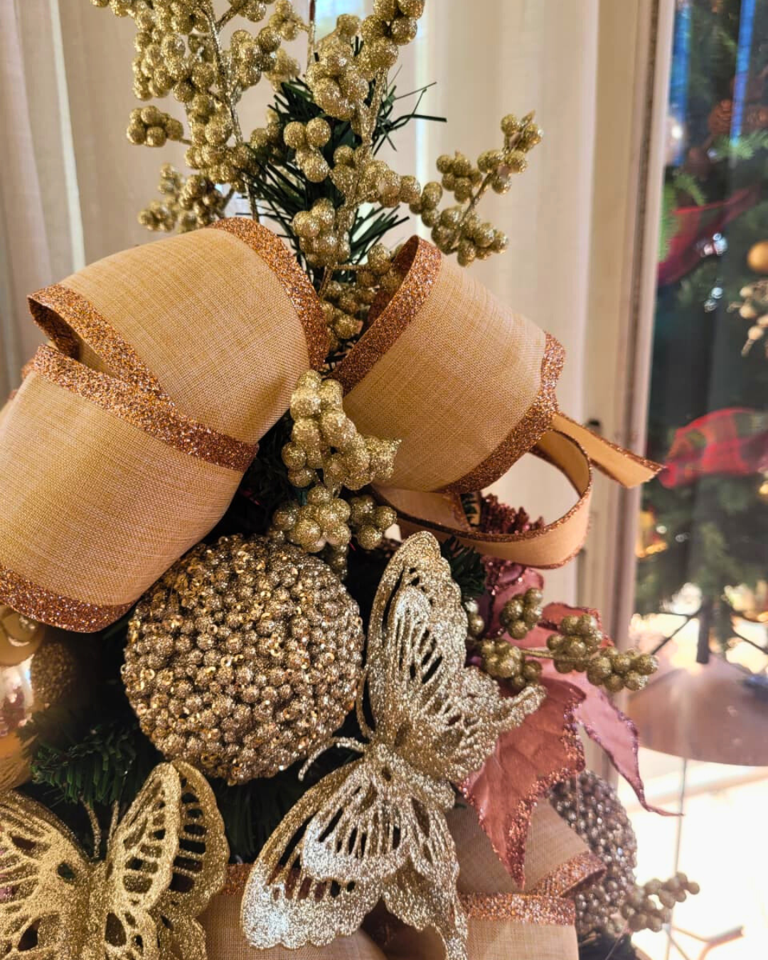 Árvore de Natal Butterfly Blush  - 60cm