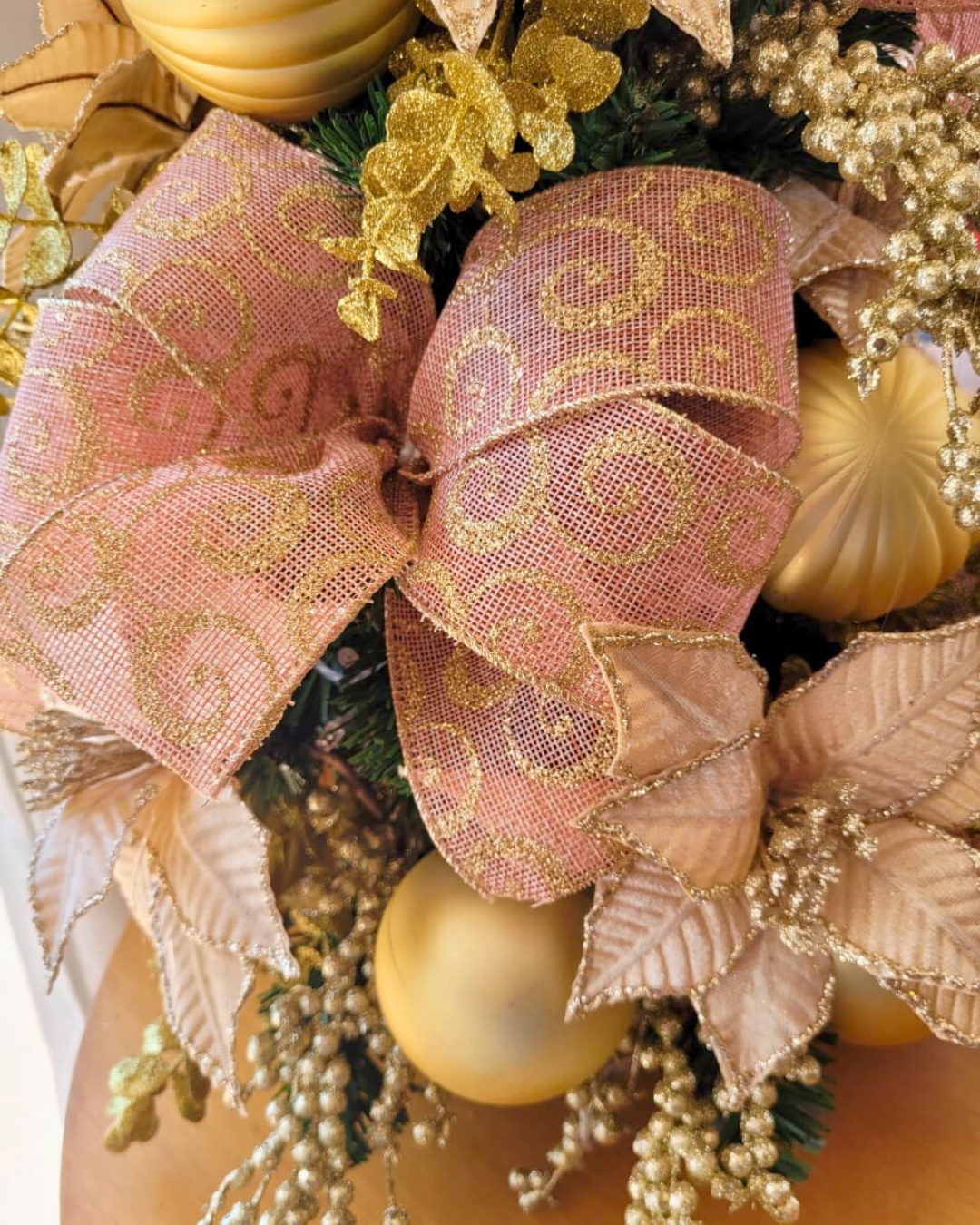 Árvore de Natal Rosé Lux 60 cm