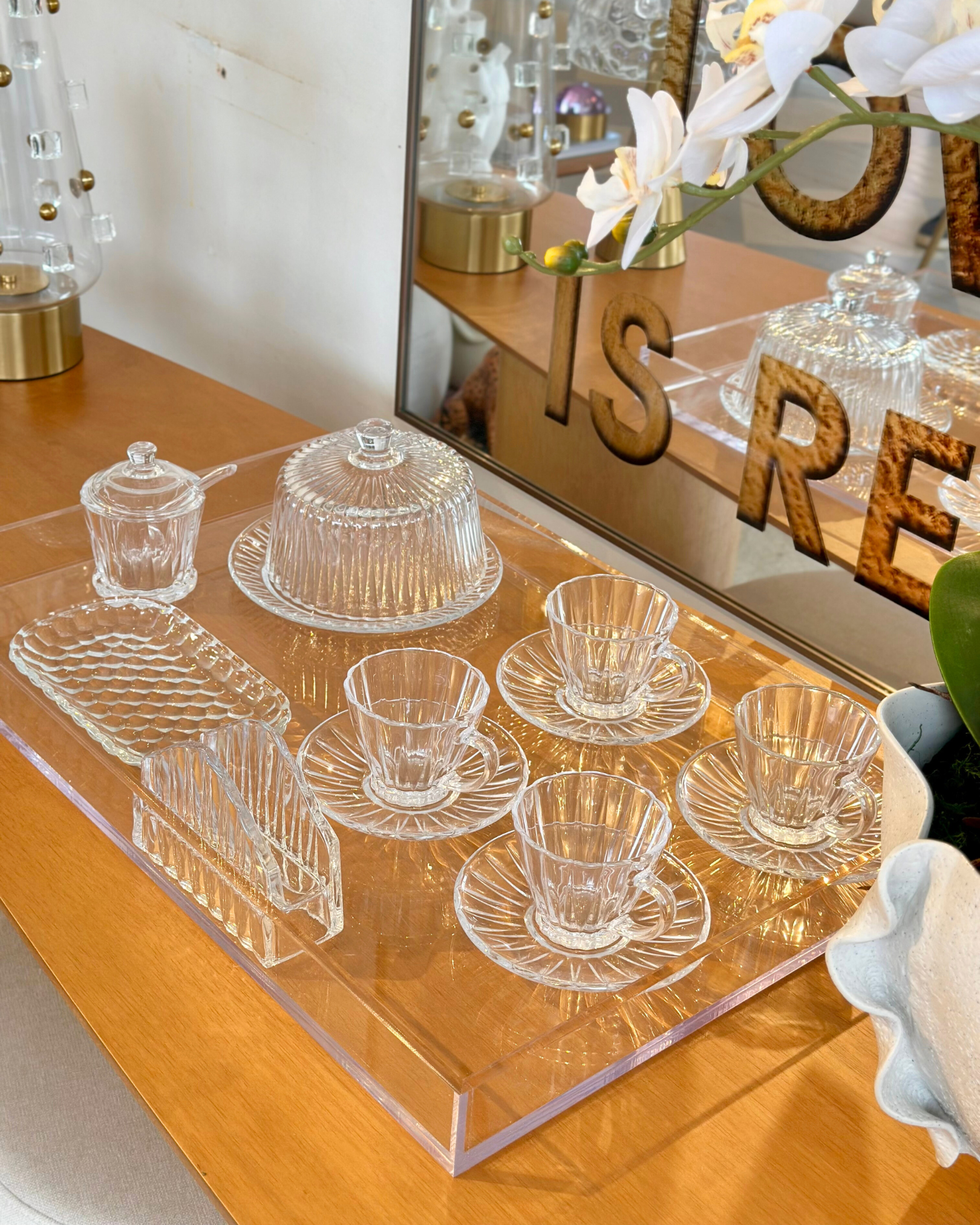 Conjunto de Chá Encanto Radial – 8 Peças