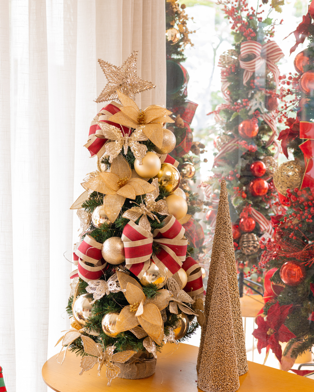 Árvore de Natal Glam Dourada - 1m