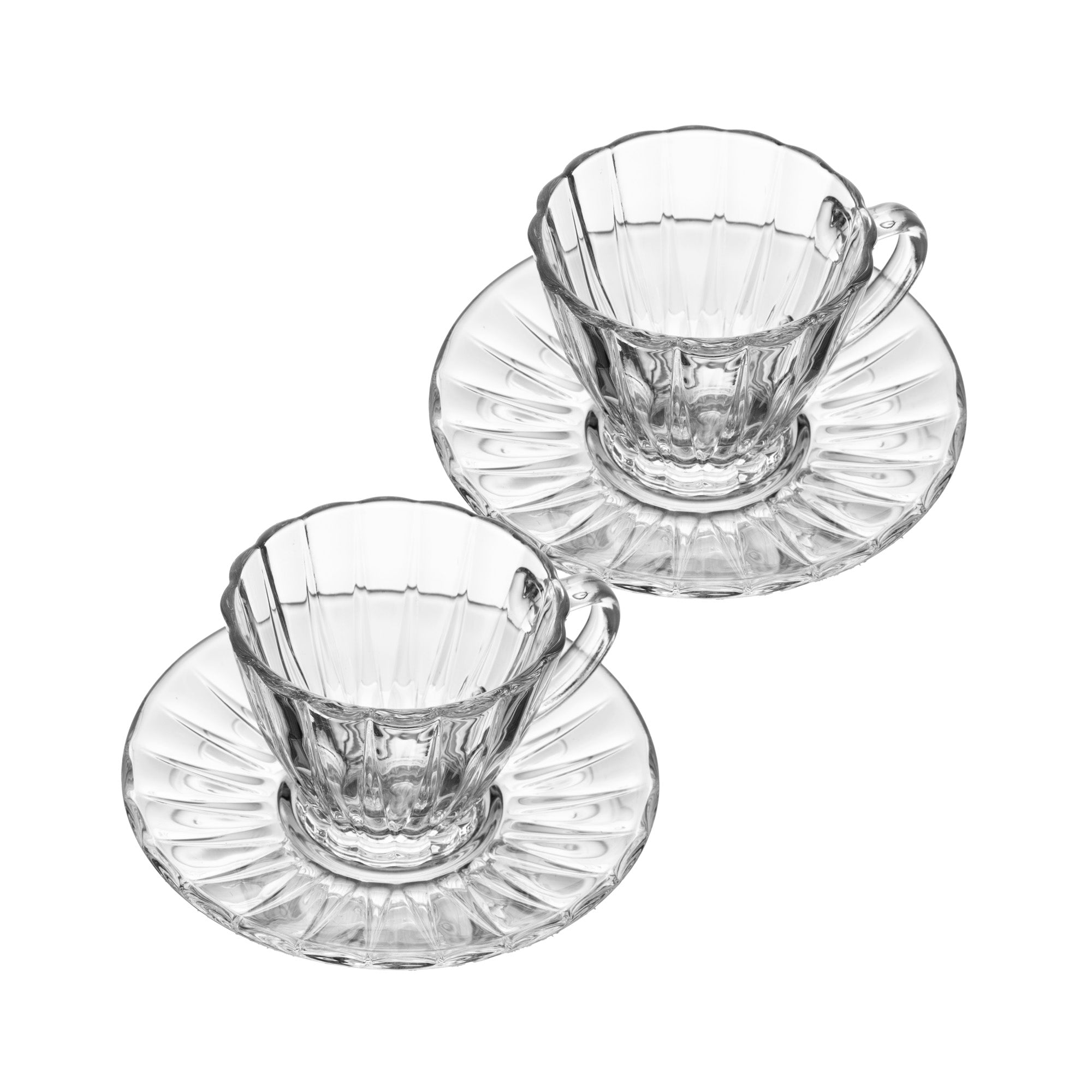 Dupla de Xícaras de Cristal para Café - 90 ml