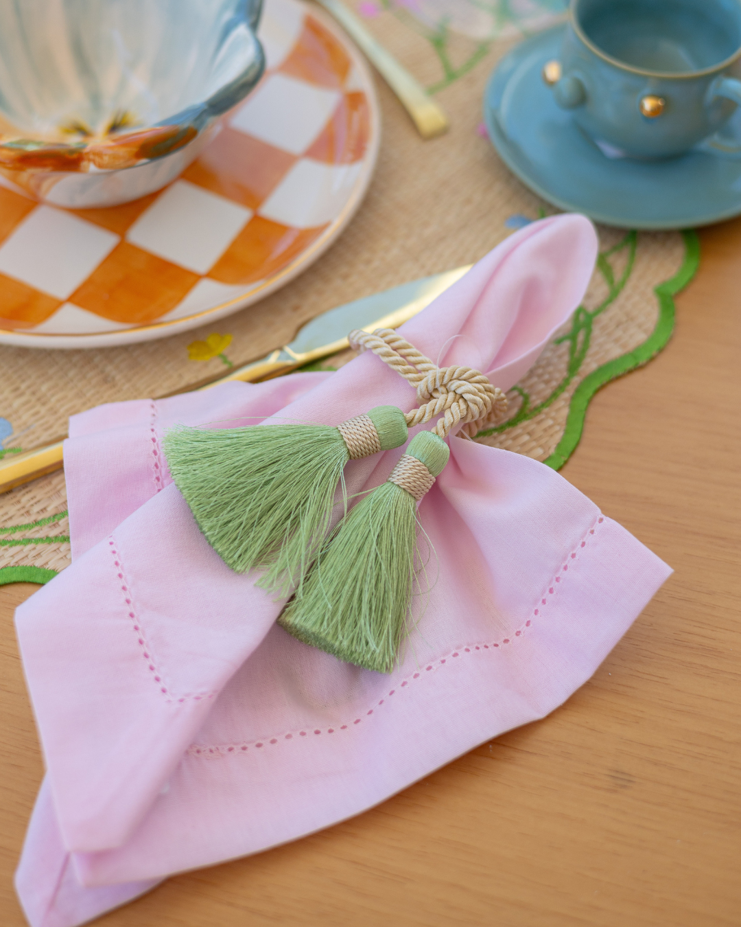 Porta-guardanapo Tassel Verde