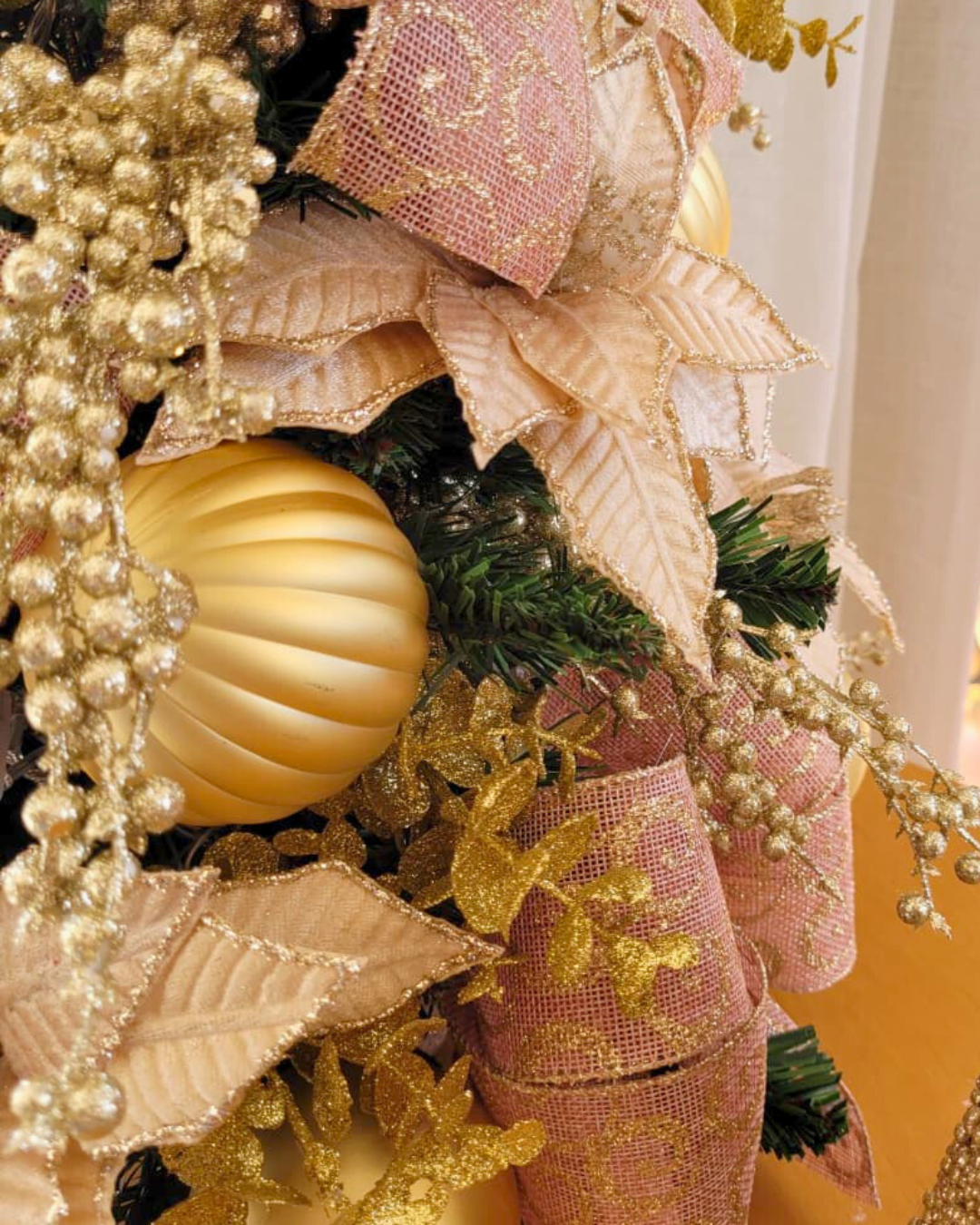 Árvore de Natal Rosé Lux 60 cm