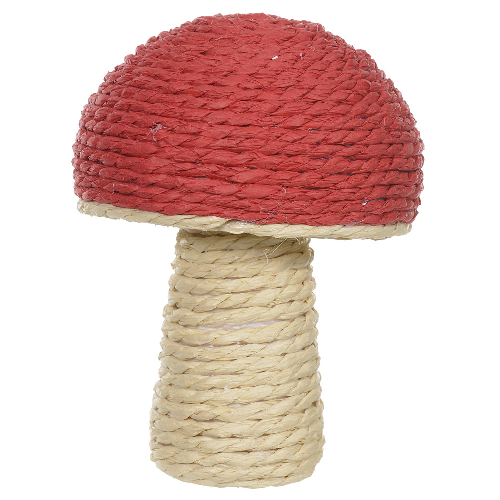 Cogumelo Páscoa Sisal Vermelho - 11x15cm