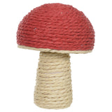 Cogumelo Páscoa Sisal Vermelho - 11x15cm