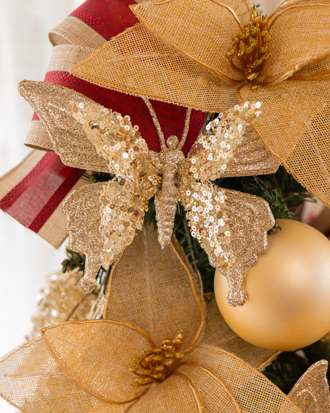 Árvore de Natal Glam Dourada - 1m