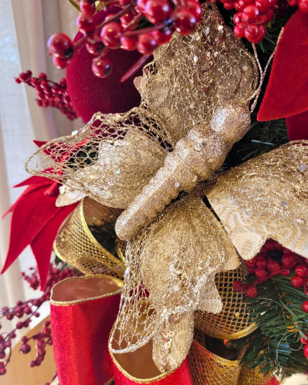 Árvore de Natal Poinsettia Royale  - 90cm