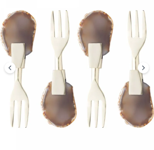 Conjunto Garfos para Petisco Inox - 4pç