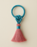 Porta-guardanapo rosê e tiffany