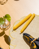 Kit de Velas Castiçal de Cera de Abelha set c/ 2 pçs