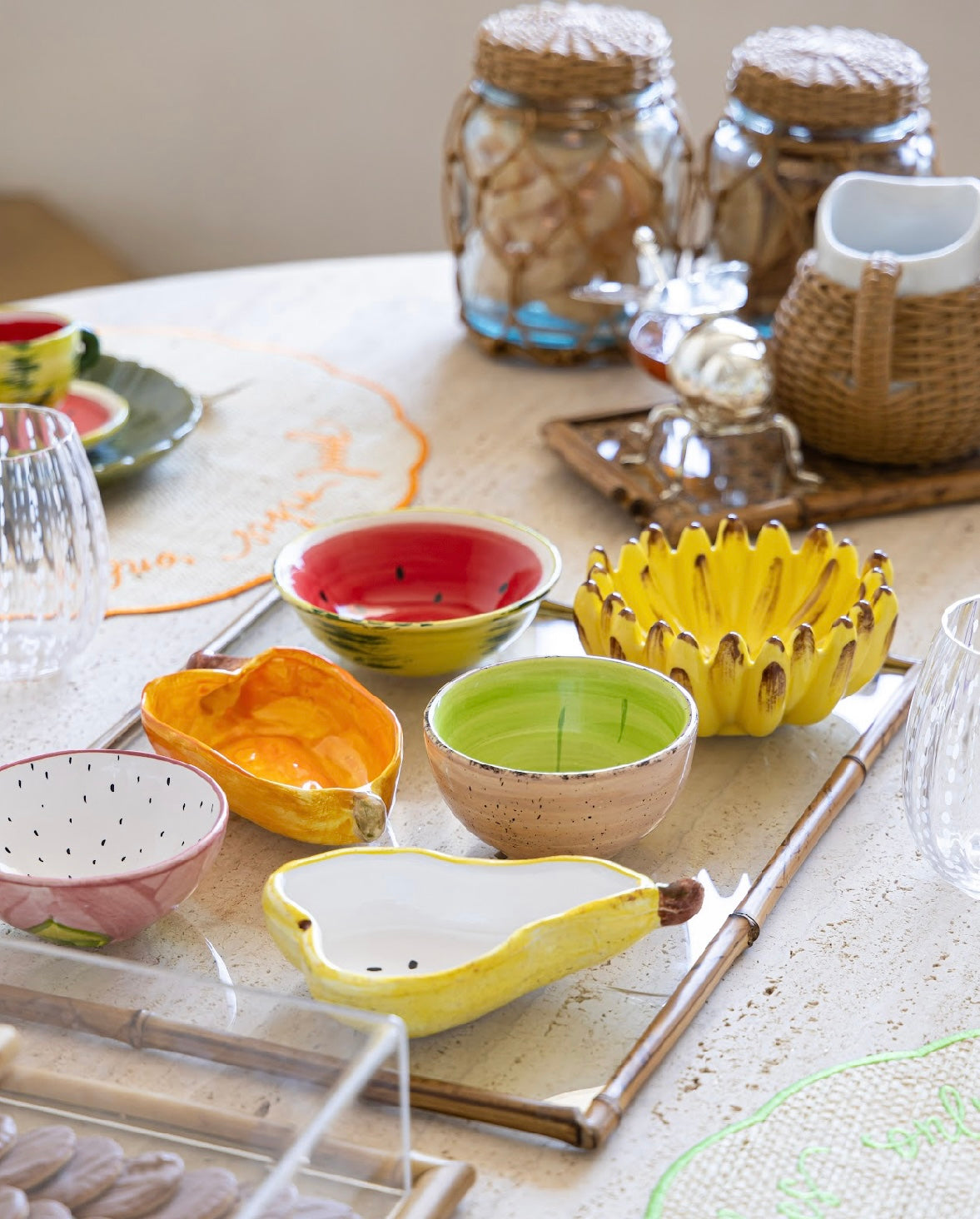 Bowl Tigela Banana  em Cerâmica - 8x12cm