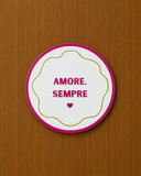 Azulejo Decorativo Amore Sempre - 19x19 cm