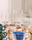 Conjunto 4 Taças Transparentes Bubble Glass Ambar 540ml