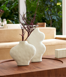 Vaso White em Cerâmica  - 38 x 20 x 7 cm