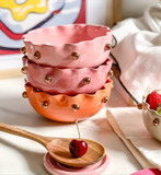 Bowl Bruxelas Rosa com Ouro