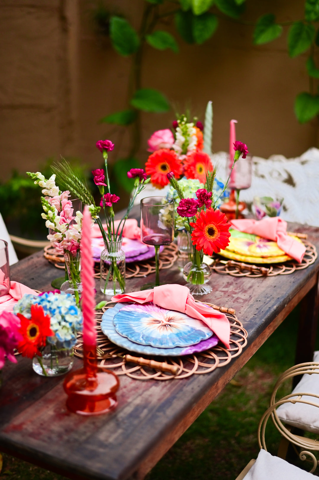Conjunto 4 Pratos Rasos Amor Perfeito - Le Jardin