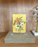 Quadro Acrílico Aquarela Floral XXVIII - 21,5x15,5cm