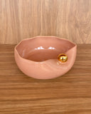 Bowl Nina com Ouro - Rose Creme