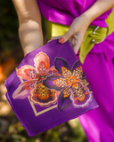 Conjunto 4 Guardanapos Bloom - Orquídea Roxa