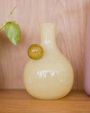 Vaso de Vidro Latch Bege e Marrom