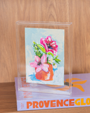Quadro Acrílico Aquarela Floral IX - 25x20 cm