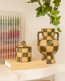 Vaso Ânfora Green Chess - 19x27 cm
