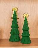 Mini Arvore Natalina Laço Dourado M - 24 cm