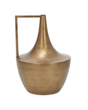 Vaso em Metal Dourado 37cm x 26cm
