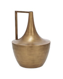 Vaso em Metal Dourado 37cm x 26cm