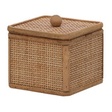 Dupla de Caixas Naturalle Storage em Rattan Natural - 2 Peças