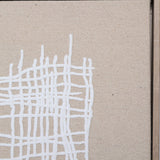 Quadro Entrelaço Minimalista em Linho – 90 x 120 cm