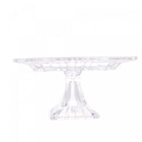 Prato para Bolo de Cristal de Chumbo Quadratta 19x10cm