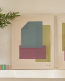 Quadro Acrílico Contemporâneo Color Fuge I - 34x44x5cm