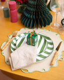 Jogo Americano Palha Laço Verde Menta - 4 Peças