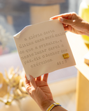 Pergaminho Personalizado "A glória desta última casa será maior do que a primeira" – 20x20 cm