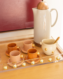 Bandeja Decorativa em Acrílico com Aplicações Douradas – 40 cm