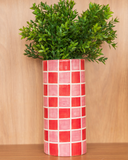 Vaso Mosaico Rosa - 09x21 cm
