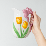 Jarra Picnic Floral em Cerâmica - 1L