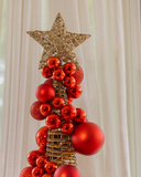 Árvore de Natal Provincial Vermelha - 95cm