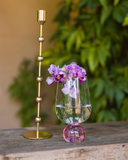 Conjunto 4 Taças Transparentes Bubble Glass Pink 540ml