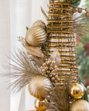 Árvore  de Natal Cone Golden Glow c/ LED – 80cm