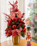 Árvore de Natal Candy Cane com Vaso - 70cm