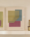 Quadro Acrílico Contemporâneo Color Fuge II - 34x44x5cm