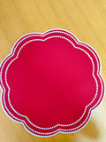 Jogo Americano Redondo Carmim – 40 cm