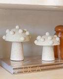 Escultura Cogumelo Dots Média em Cerâmica - 19x16cm