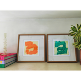 Quadro Formas Abstratas III - 38 x 38 cm