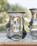 Vaso Decorativo de Vidro Fumê - 22x16 cm